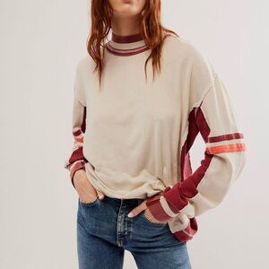 We The Free Cream and Red Full Speed Tee XL